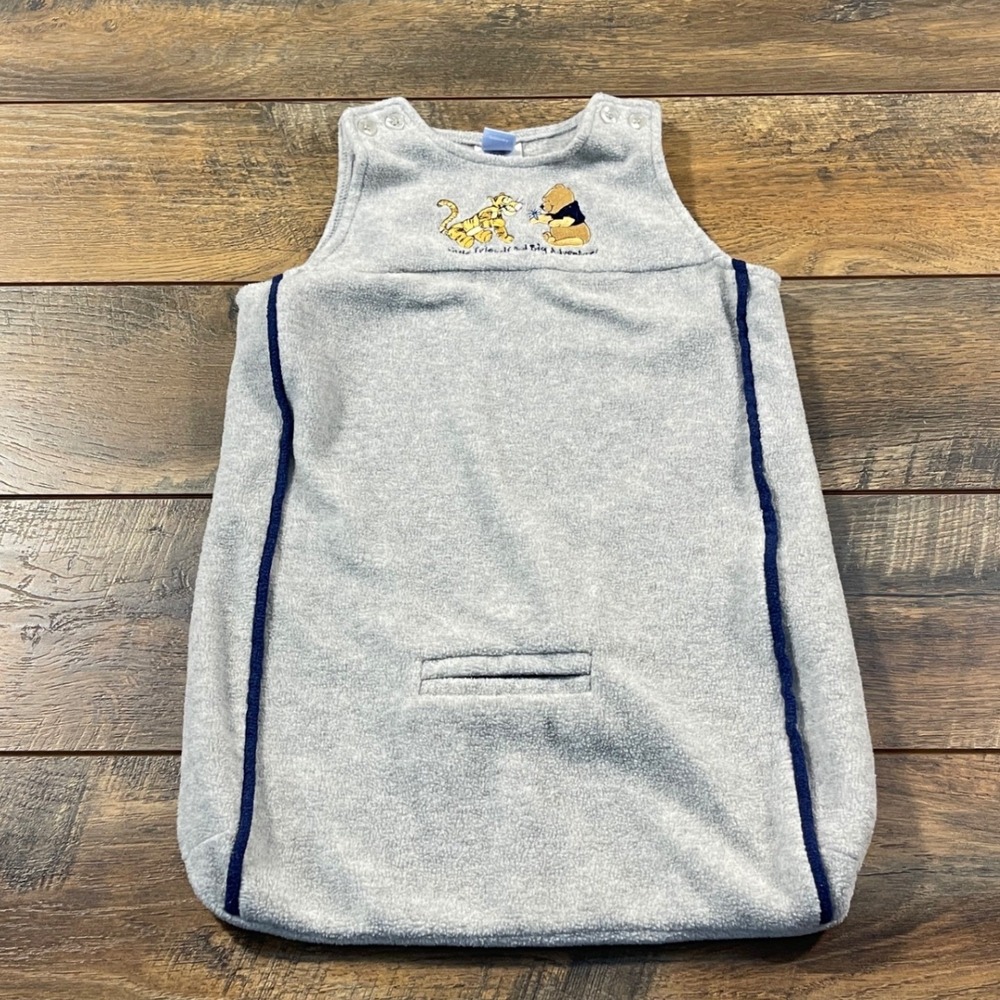 Disney Winnie the Pooh Tigger Gray Fleece Sleep Sack 0-3 Months Baby Kid